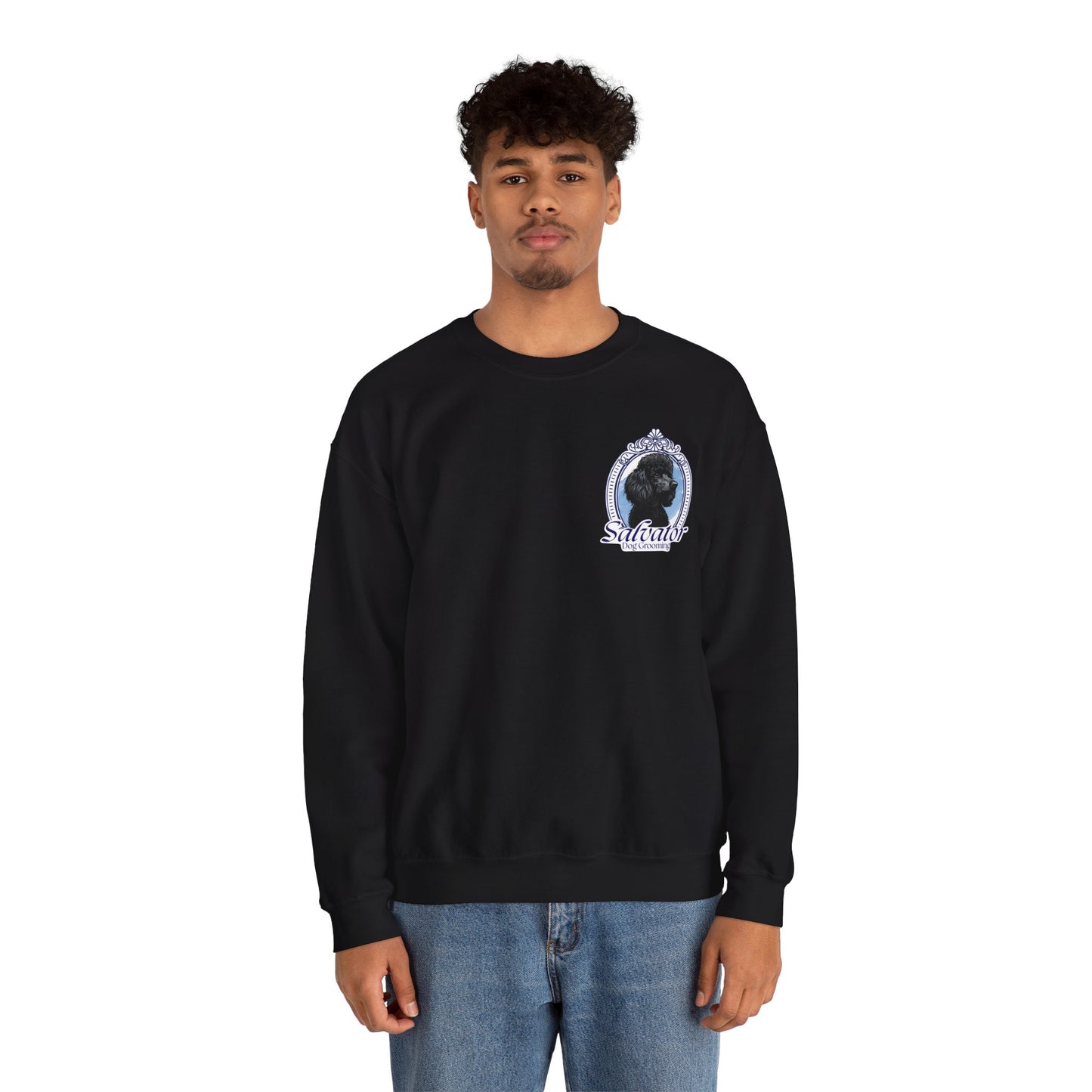 Crewneck Sweatshirt - 'Salvator' Classic Poodle Design