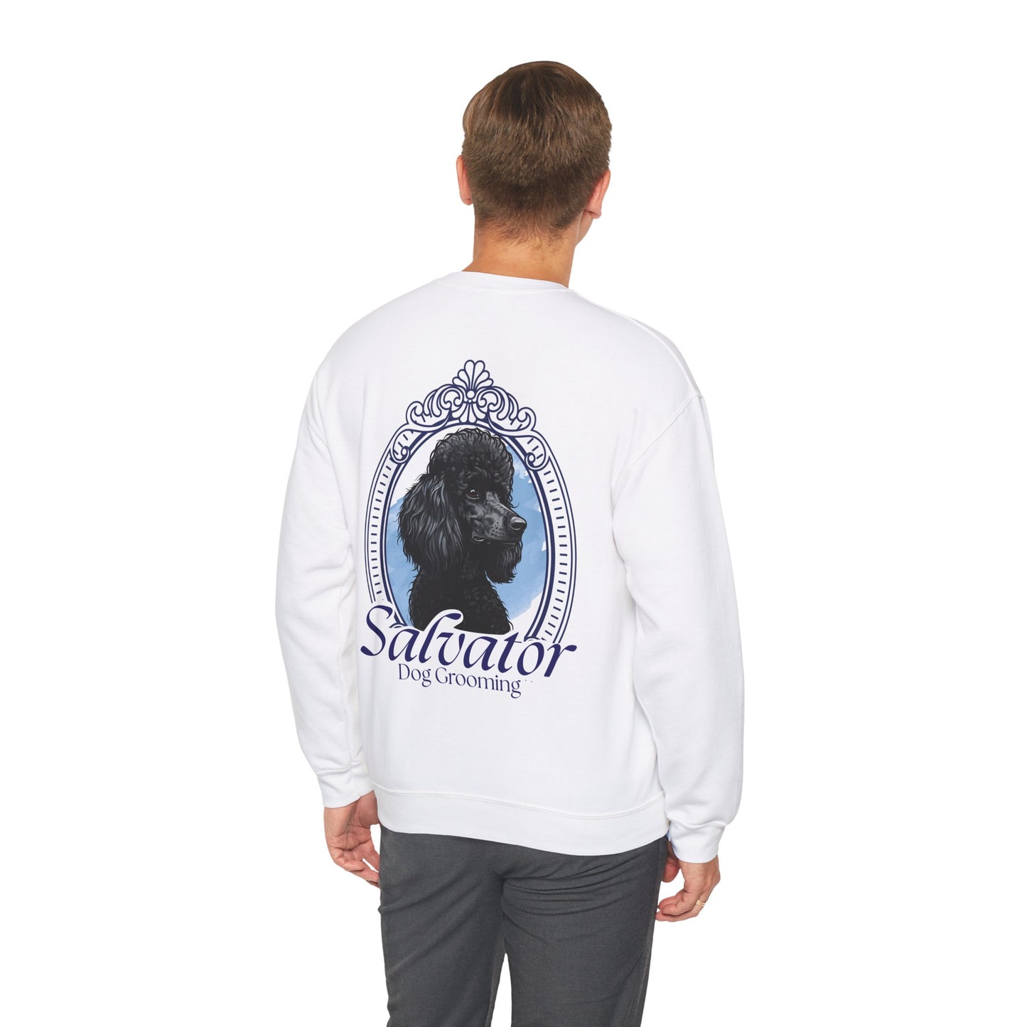 Crewneck Sweatshirt - 'Salvator' Classic Poodle Design