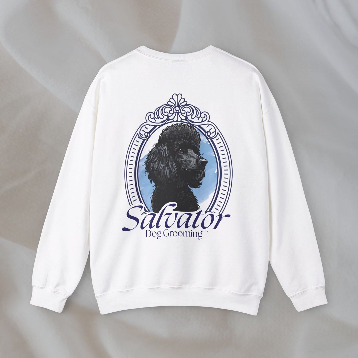 Crewneck Sweatshirt - 'Salvator' Classic Poodle Design