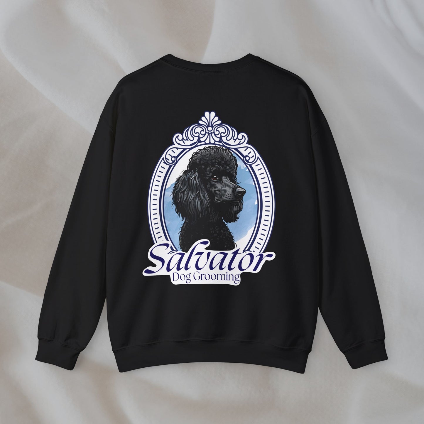 Crewneck Sweatshirt - 'Salvator' Classic Poodle Design
