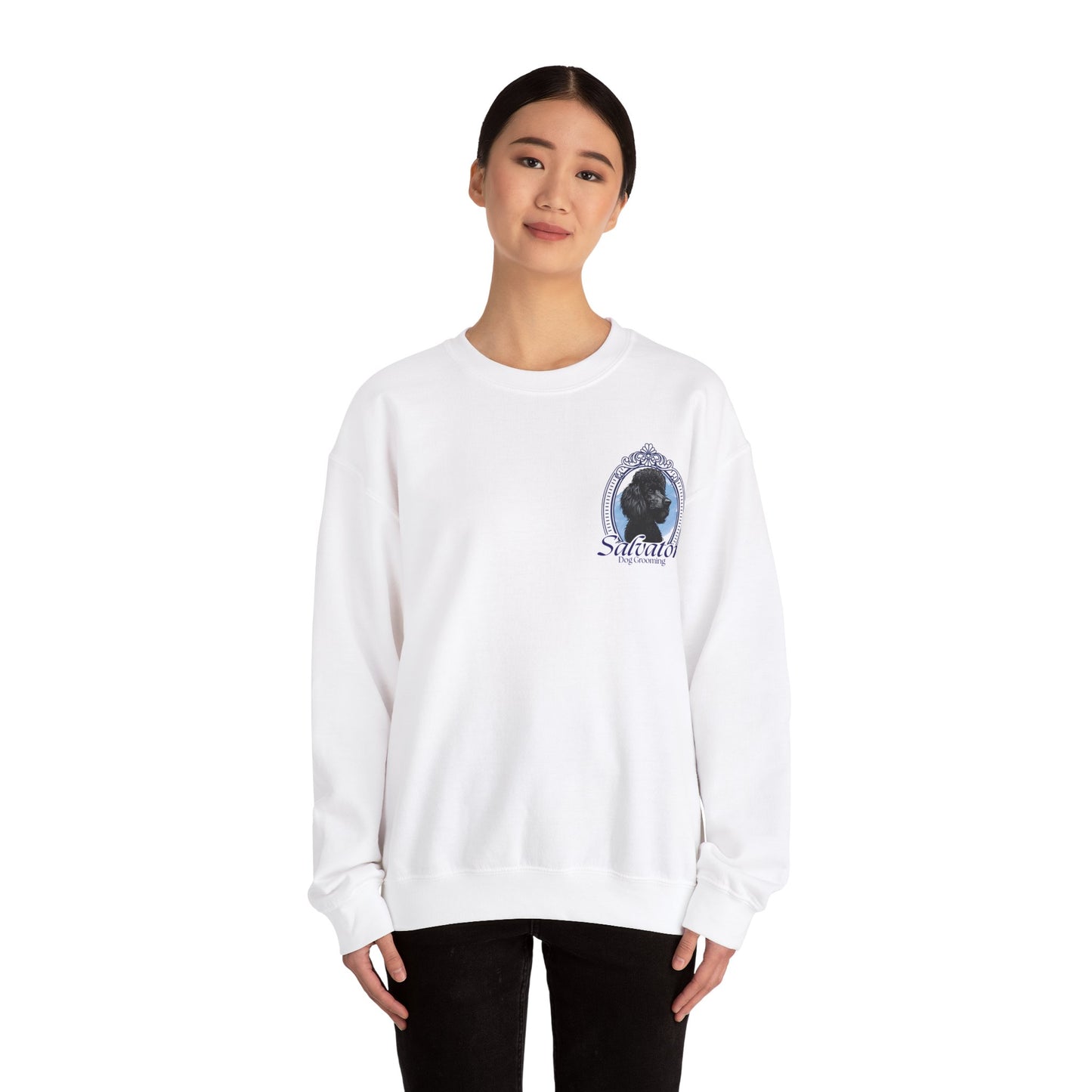 Crewneck Sweatshirt - 'Salvator' Classic Poodle Design