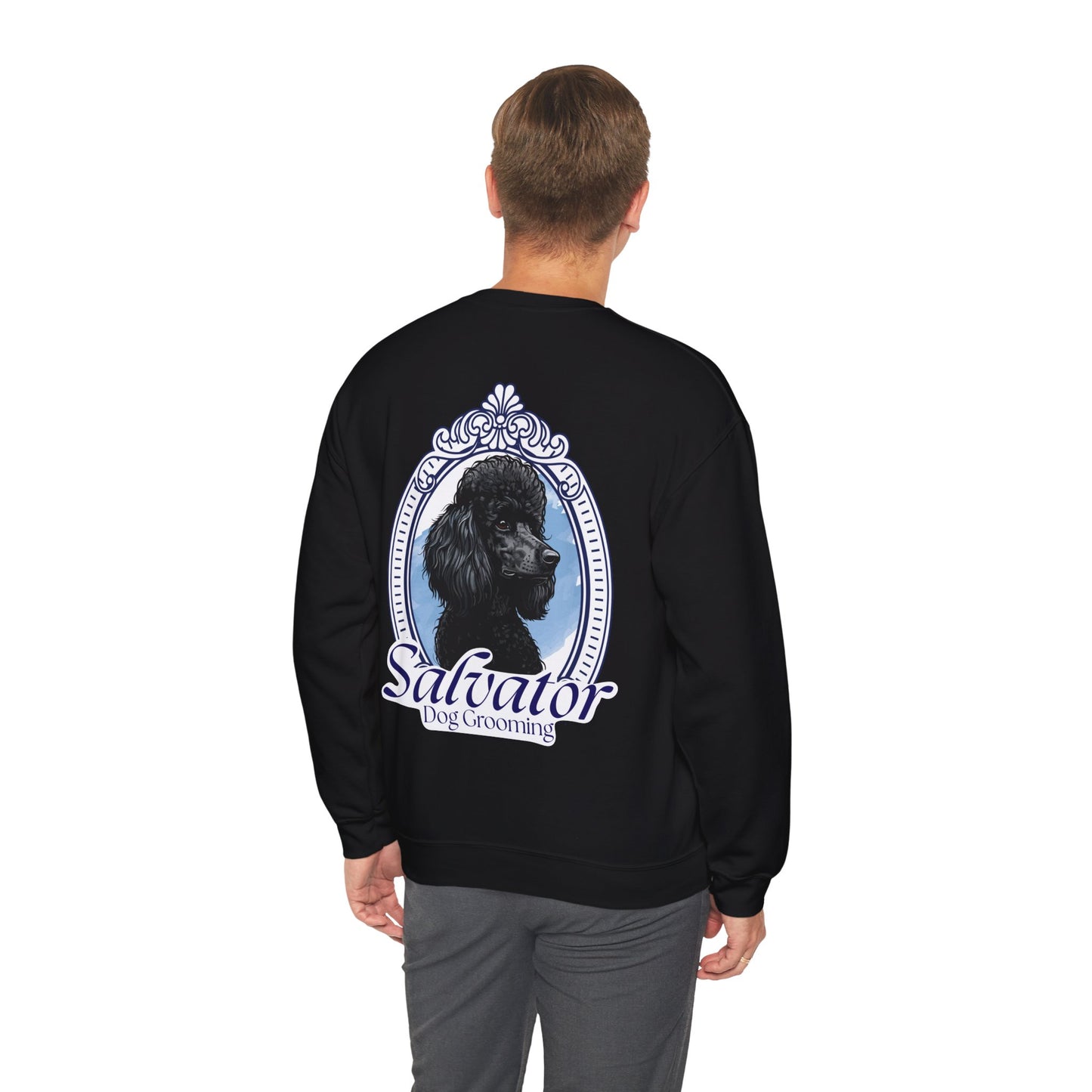 Crewneck Sweatshirt - 'Salvator' Classic Poodle Design