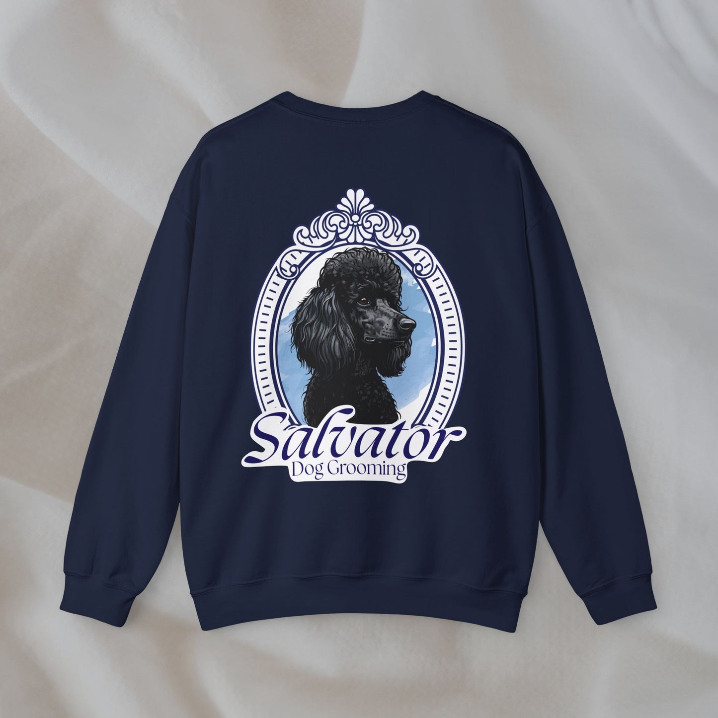Crewneck Sweatshirt - 'Salvator' Classic Poodle Design