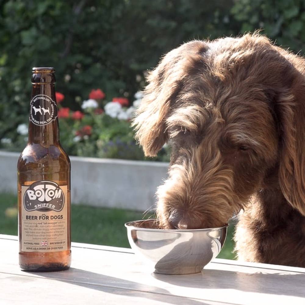 Woof&Brew Bottom Sniffer Dog 'Beer' Gift Treat - 330ml