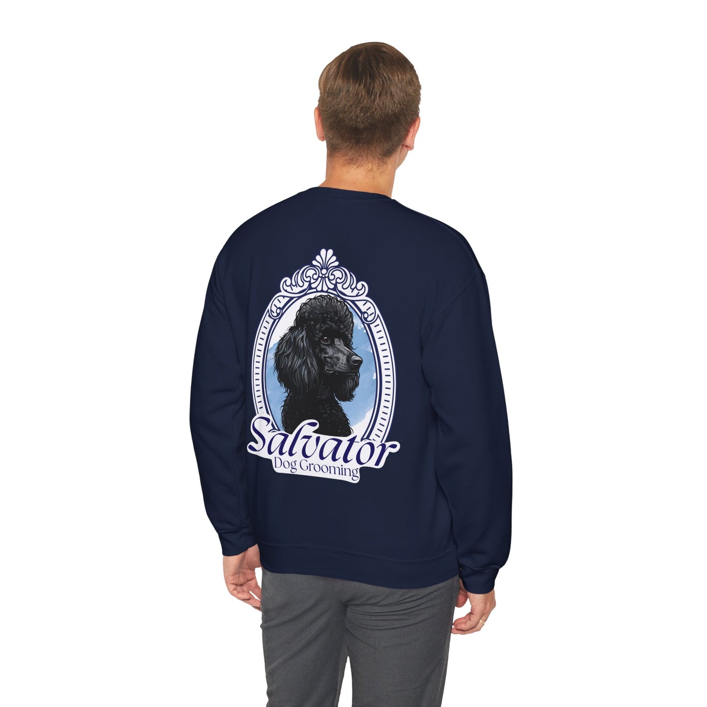 Crewneck Sweatshirt - 'Salvator' Classic Poodle Design