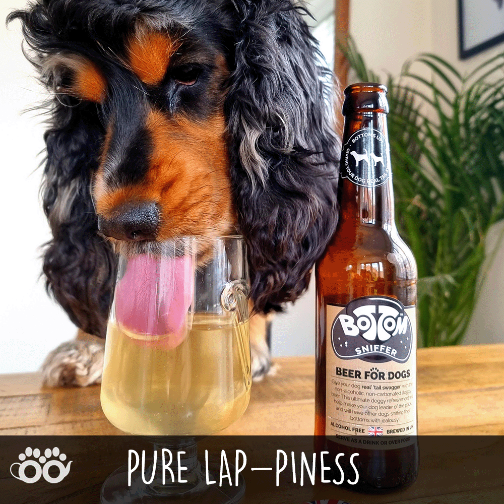 Woof&Brew Bottom Sniffer Dog 'Beer' Gift Treat - 330ml