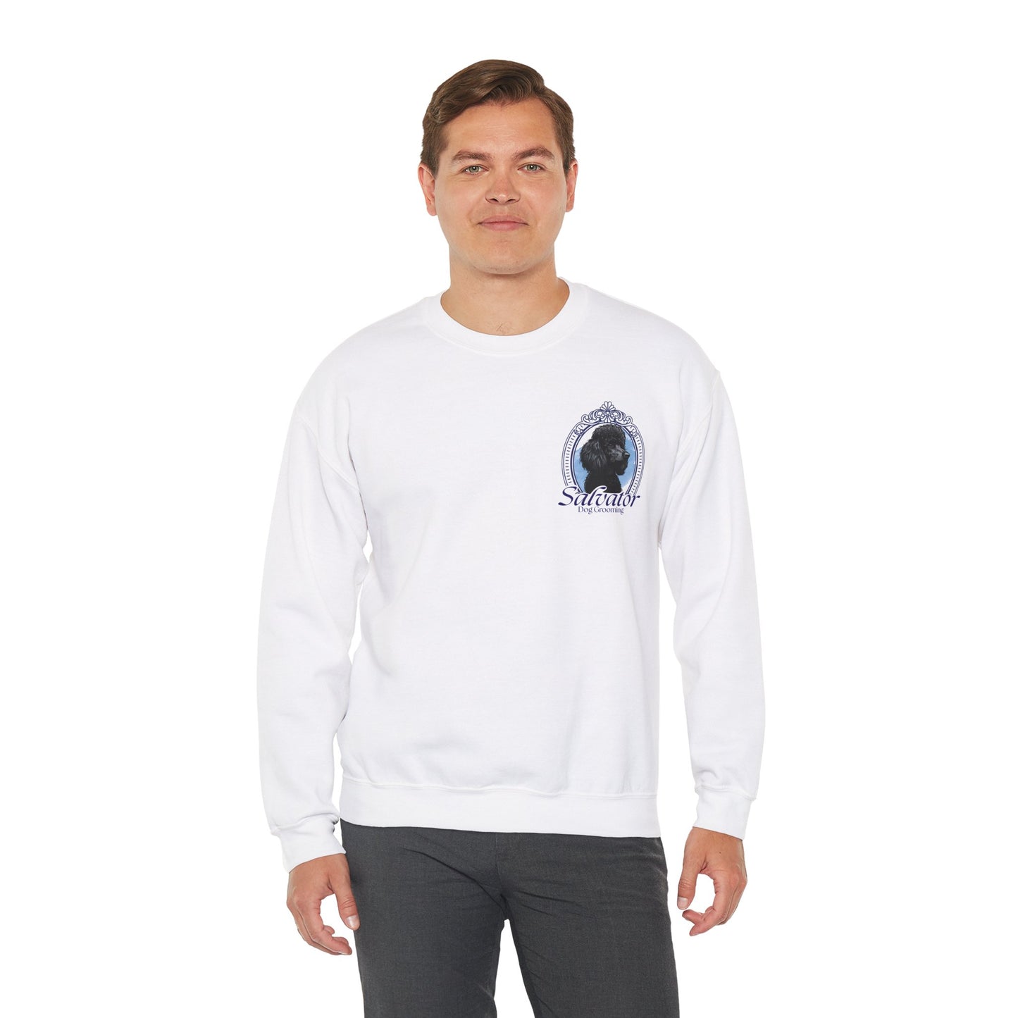 Crewneck Sweatshirt - 'Salvator' Classic Poodle Design
