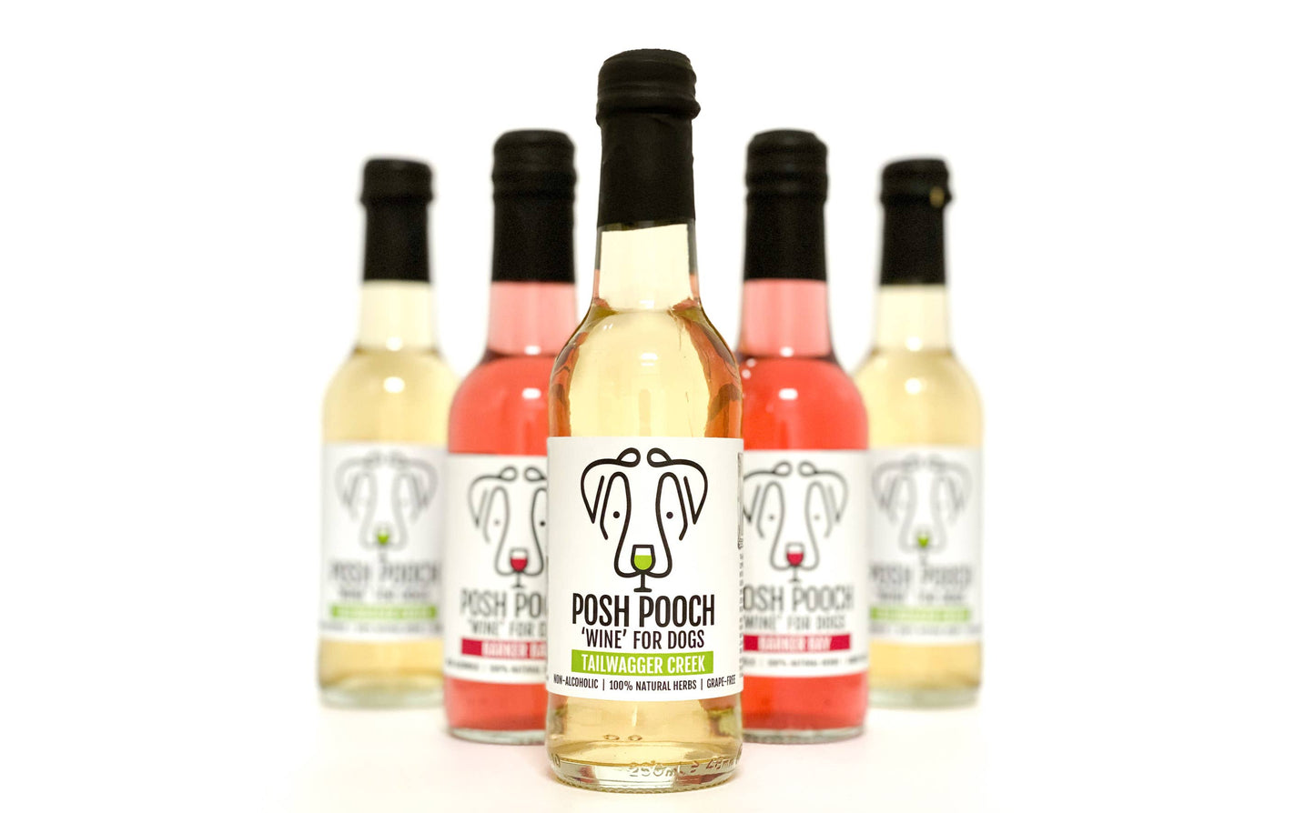 Woof&Brew Posh Pooch Dog 'Wine' Gift Treat - 330ml