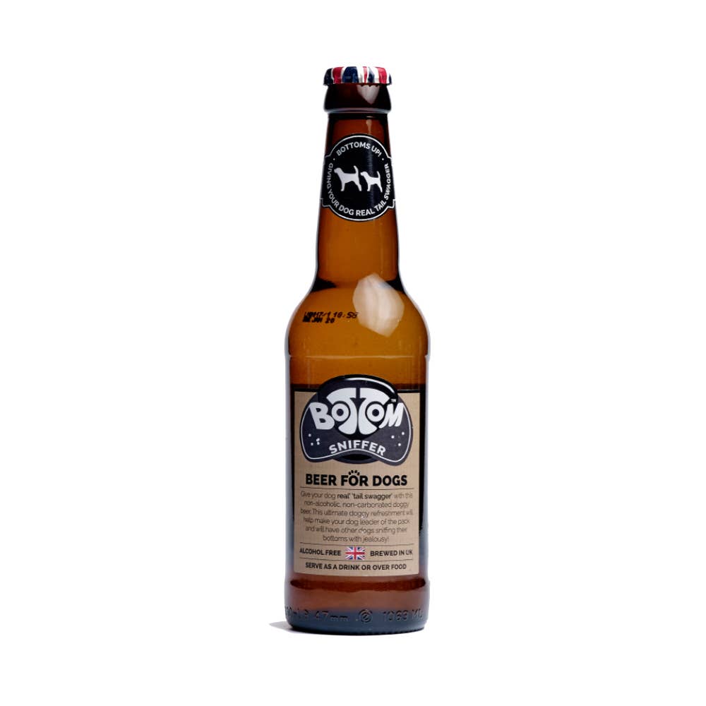 Woof&Brew Bottom Sniffer Dog 'Beer' Gift Treat - 330ml