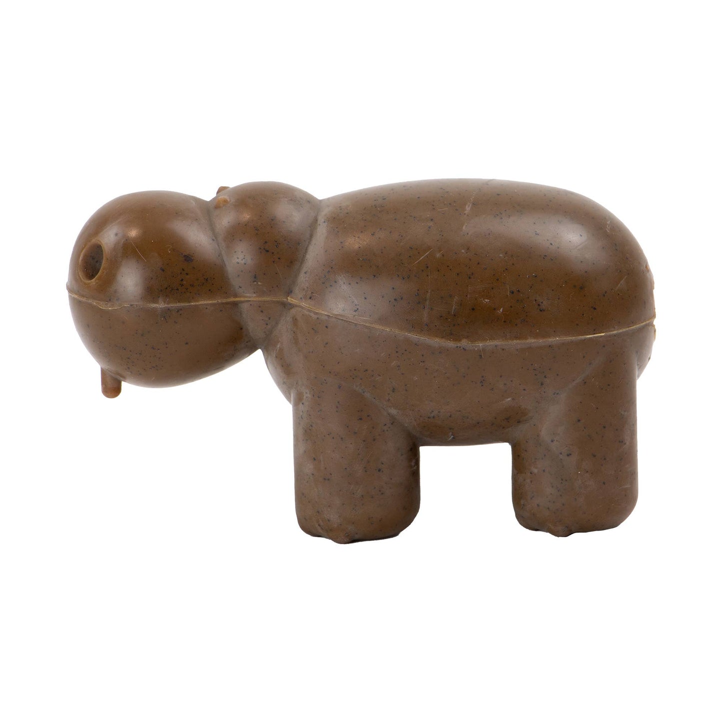 Dog Toy Tough Natural Rubber & Recycled Coffee Grounds Hippo