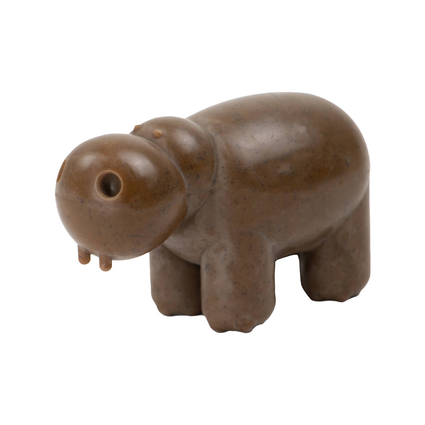 Dog Toy Tough Natural Rubber & Recycled Coffee Grounds Hippo