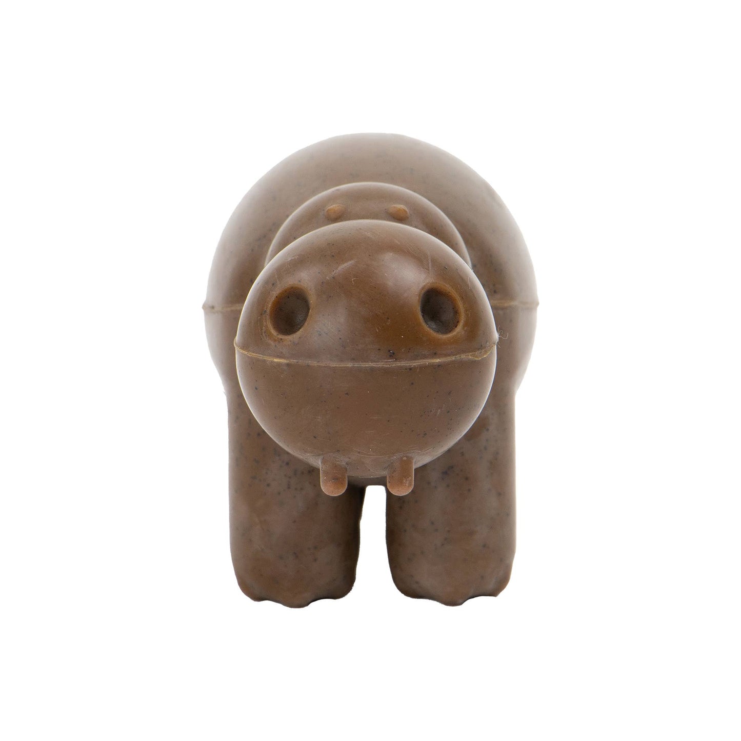 Dog Toy Tough Natural Rubber & Recycled Coffee Grounds Hippo